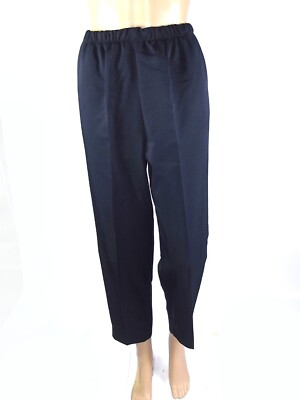 Damen Hose blau Größe 40 W26 tailliert High Waist Made In Italy Mode