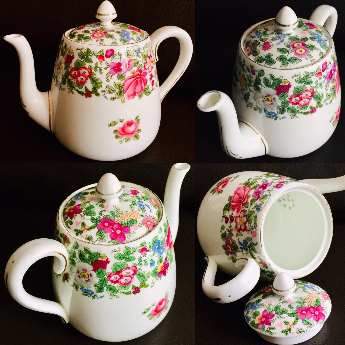 CROWN staffordshire 陶器　England Fancy Edwardian Cup and Saucer Cabinet Crown Staffordshire