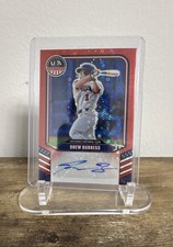 2026 Stars & Stripes Panini Prizm Drew Burress Red Disco Auto /25