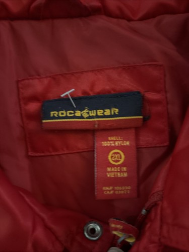 Vintage Rocawear Red Nylon Bomber Jacket XXlarge - Picture 12 of 13