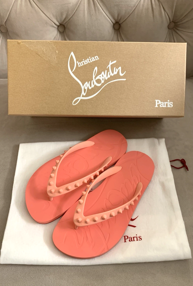 Christian Louboutin Women Donna Loubi Flip Flops Sandals - Rose