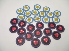 Story Time Chess 2021 Game Replacement Parts Pieces 29 Minigame Tokens Cardboard