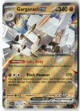 Garganacl ex 89/142 Double Rare Stellar Crown Pokemon Holo Near Mint