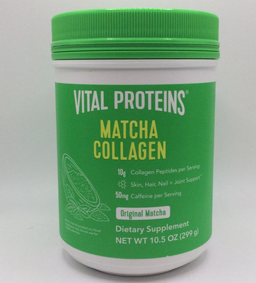 Vital Proteins Collagen Peptides Matcha Original, 10.5oz, 05/2026 FREE SHIP 