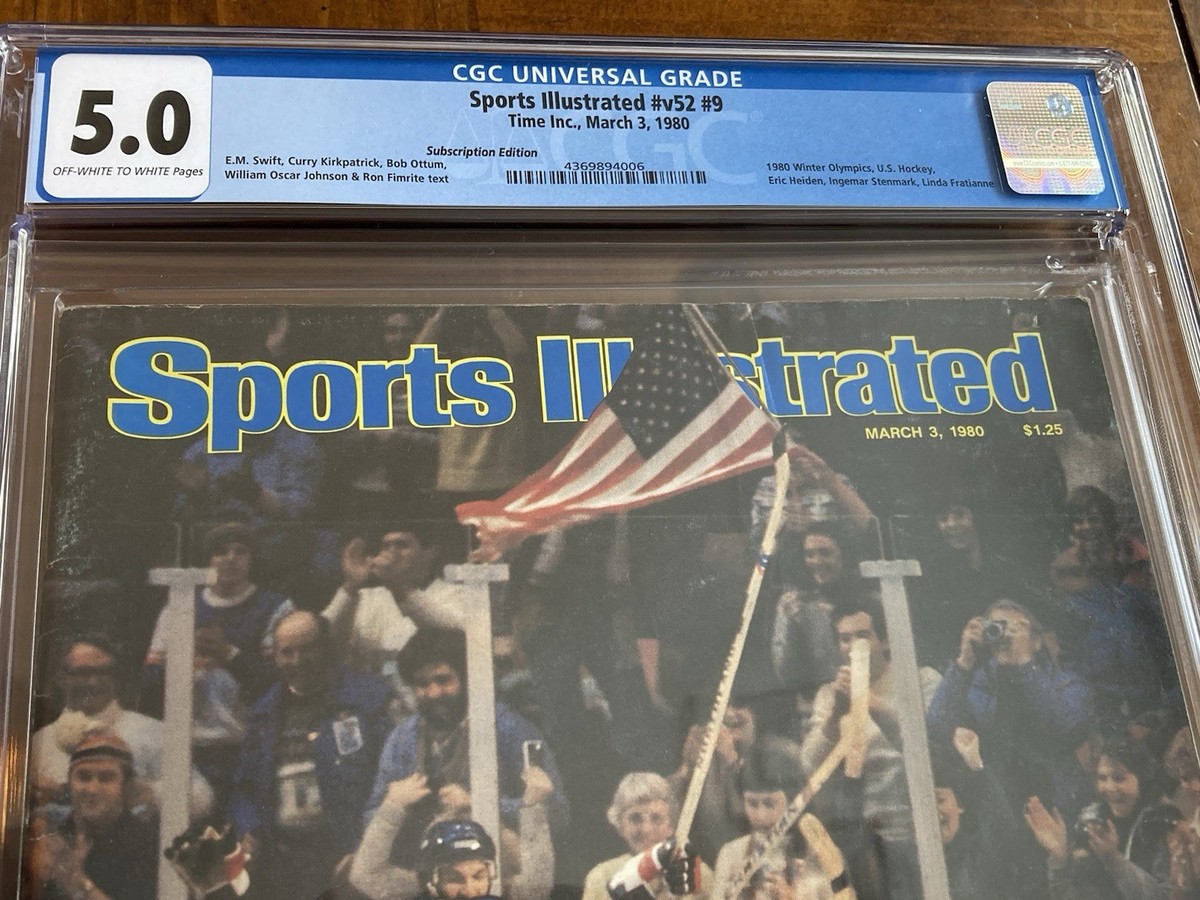 Sports Illustrated CGC 5.0 OW/W Pages (Miracle on Ice- 1980