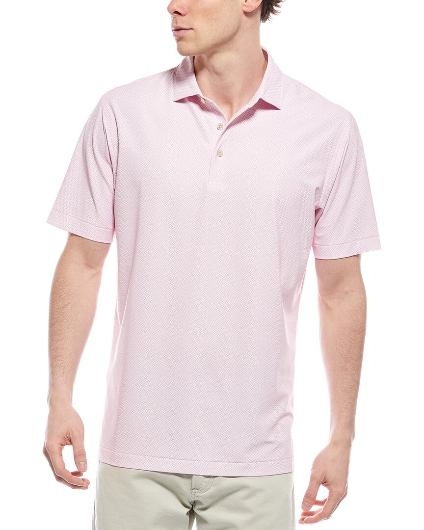 Мужская рубашка поло из сетчатой ткани Peter Millar Galiza Performance Mesh