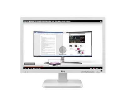 LG Monitor 24BK55WY-W 24 Zoll Full HD 1920x1200 75Hz IPS DP VGA USB Weiß - NEU