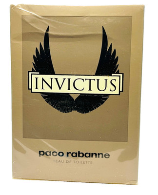 Paco Rabanne Invictus Eau de Toilette 100ml 3.4oz Spray New in Box Authentic Men