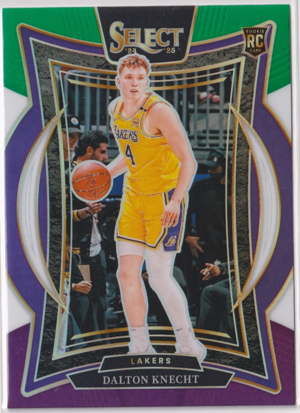Dalton Knecht 2024-25 Panini Select Green White Purple Prizm Rookie #91