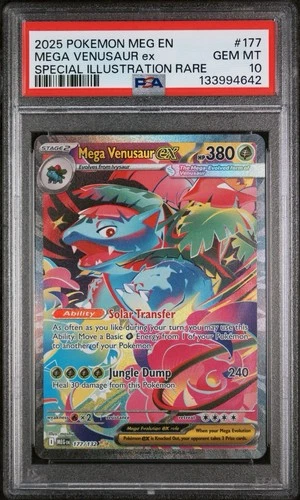 2025 POKEMON SPECIAL ILLUSTRATION RARE MEGA VENUSAUR EX 177 PSA 10