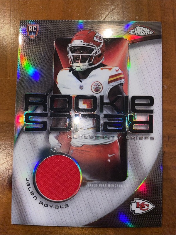 2025 Topps Chrome - Rookie Relics Jalen Royals #RR-JR (MEM, RC) Green /99