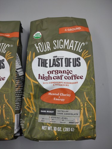 Lotto di 2 quattro caffè Sigmatic The Last of Us biologico High Caf ~ 10 oz ~ scadenza 3/27 - Foto 3 di 12