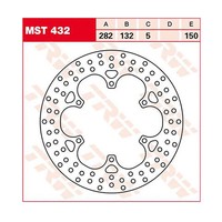 TRW Bremsscheibe (FüR: Yamaha XT 1200 Z Super Tenere DP01 10-13 Hinten )