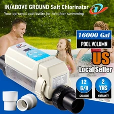 Saltwater Pool System,Salt Chlorine Generator Titanium Cell for IN/above 16K Gal