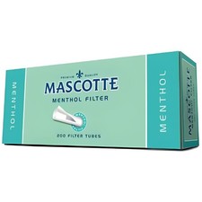 Mascotte 1000x Menthol Filter Tubes Cigarette Rolling Fresh Mint Flavor UK