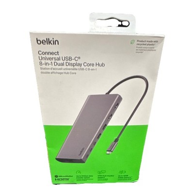 Belkin Connect Universal USB-C 8-in-1 Dual Display Core Hub - BRAND NEW