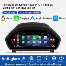 12.3'' LCD Digital Gauge Cluster Dashboard Carplay For BMW F30 F31 F34 F32 F33