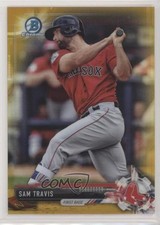 2017 Bowman Chrome Prospects Gold Refractor 19/50 Sam Travis #BCP170 7wj