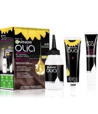 Image of Garnier Olia 4.15 Iced Chocolate Brown Permanent Hair Dye Up to 100% Grey Hair