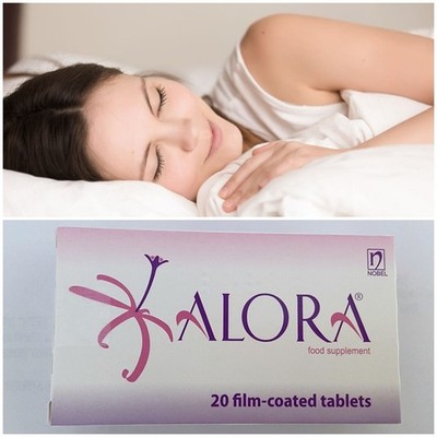 ALORA Kräuter Schlaf & Angst Relief Ergänzung, Menopause Unterstützung - 20 Tabletten