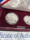 Silver 1992 U.S. Olympic Two-Coin Commemorative Proof Set. Bonus Autograph ✍️ — photo 9