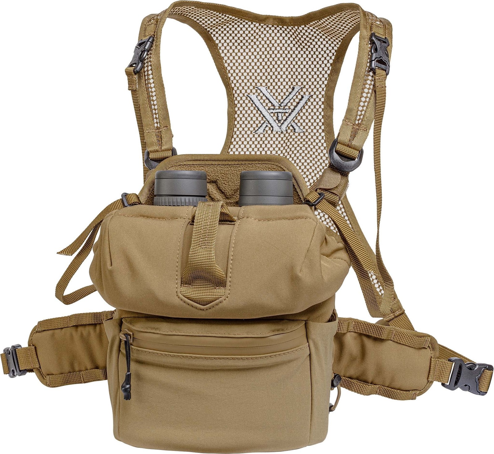 Vortex GlassP Pro Binocular Harness, Tan, Large, 9in, 17oz, P600-L