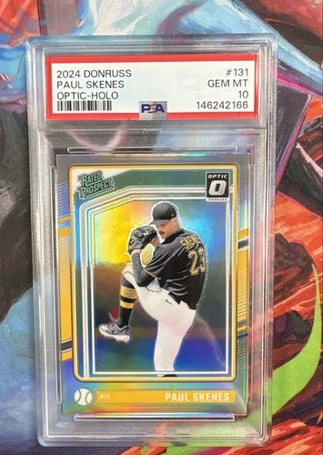 2024 Panini Donruss - Optic Rated Prospects Paul Skenes Holo Prizm (RC) PSA 10