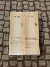 2 Pack -Hoygi Kojic Acid Turmeric Collagen Night Wrapping Mask, Overnight Mask
