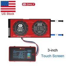 US Daly Smart BMS 3inch Touch Screen LCD Power Level Display Monitor Accessories