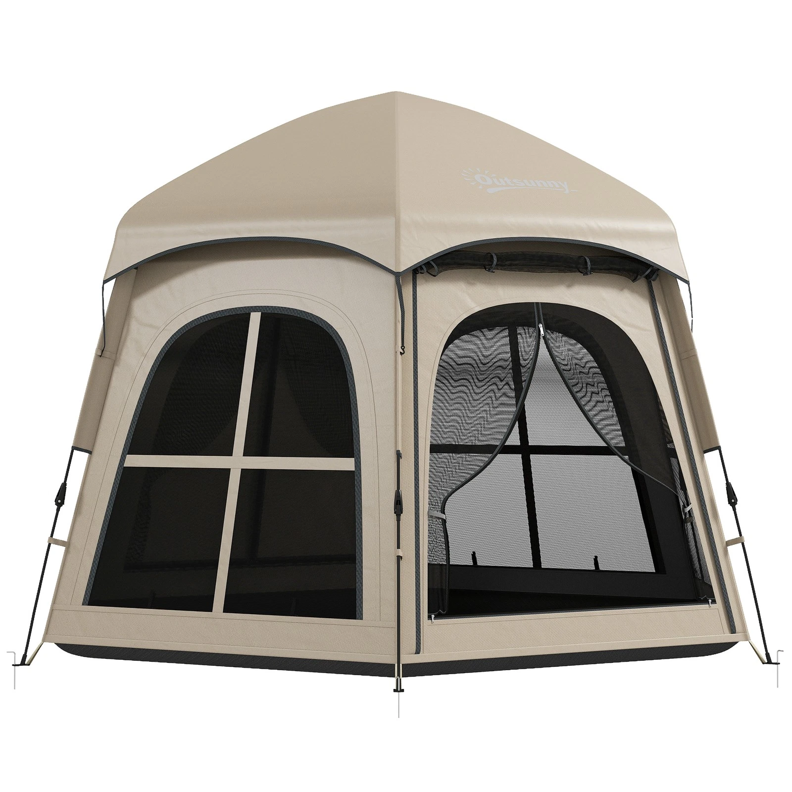 Outsunny Pop Up Tent 3000mm Waterproof for 3-4 Person Khaki
Opens in a new window or tab