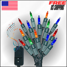 140 Bulbs Multi Color Musical Christmas Lights, Plays 25 Classical Holiday Songs