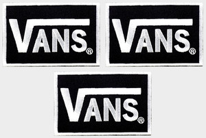 Patch Brodé Vans Off The Wall - Fourgonnettes Skateboard - 3-3/8 X 2-1/8 Pouces