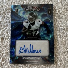 Wild Card 2023 American Metallix Demarcco Hellams Atlanta Rookie Autograph 1/1. rookie card picture
