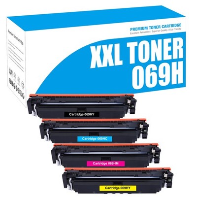 4 Toner kompatibel zu Canon 069 069 H für i-SENSYS MF752Cdw MF754Cdw[MIT CHIP]