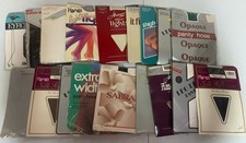 Vintage Mixed Pantyhose Lot 18 Pair In Package NEW
