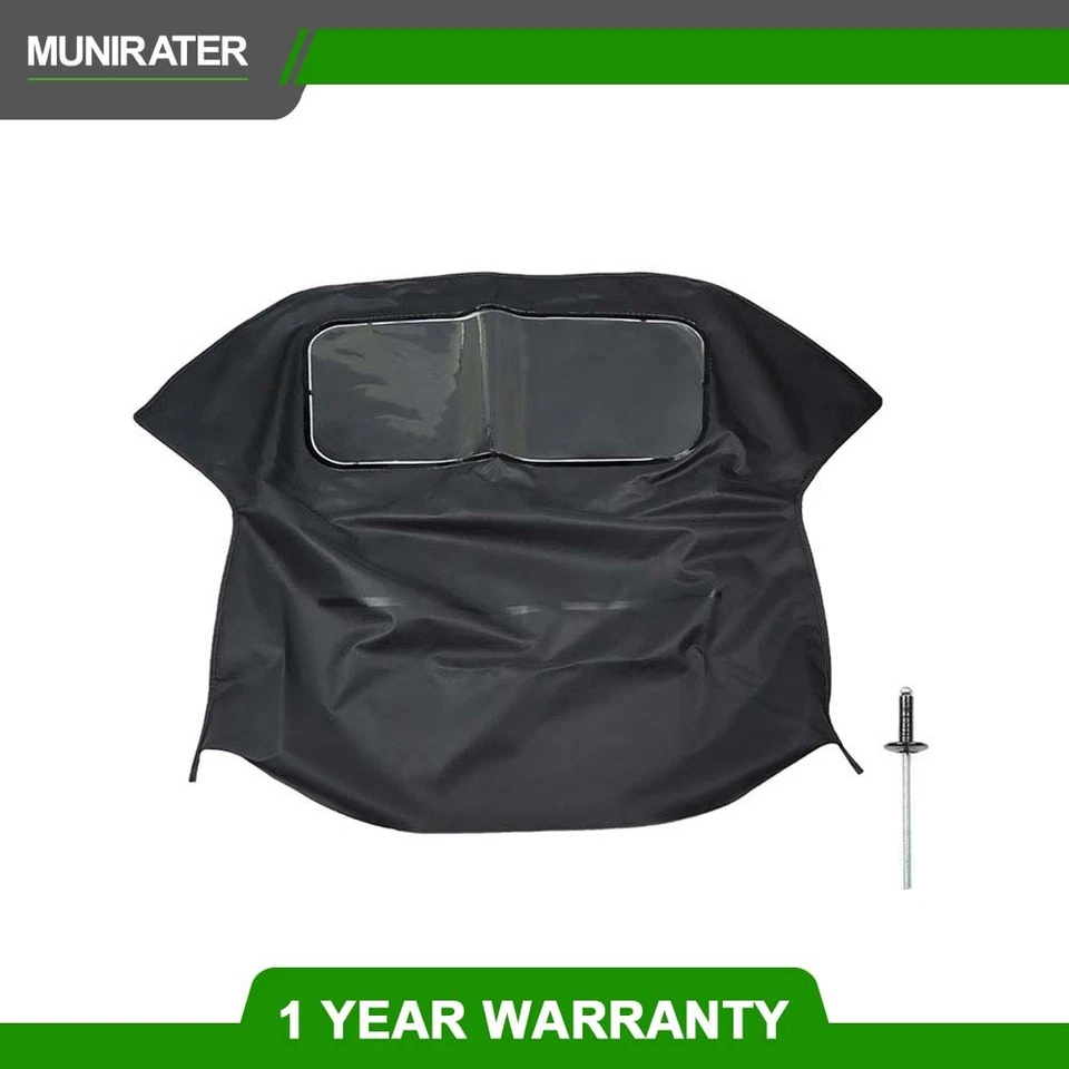 New For Volkswagen VW 1995-2001 Golf Cabriolet Convertible Soft Top Black Cabrio - Изображение 2 из 4