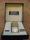 Seiko Men's Gold Tone Quartz Working Watch, Diamond Markers at 12 & 6, 6530-5079