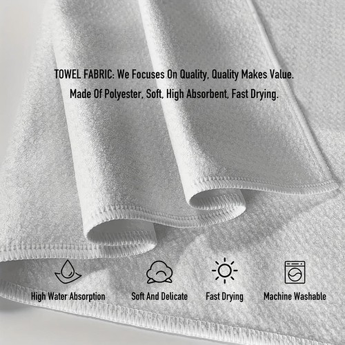 4 pièces torchons de cuisine en microfibre super absorbants gaufrier citation drôle - Photo 5/6
