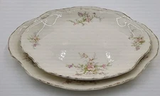 2~Vintage Homer Laughlin Jean Oval Serving Platters 11" And 13" 