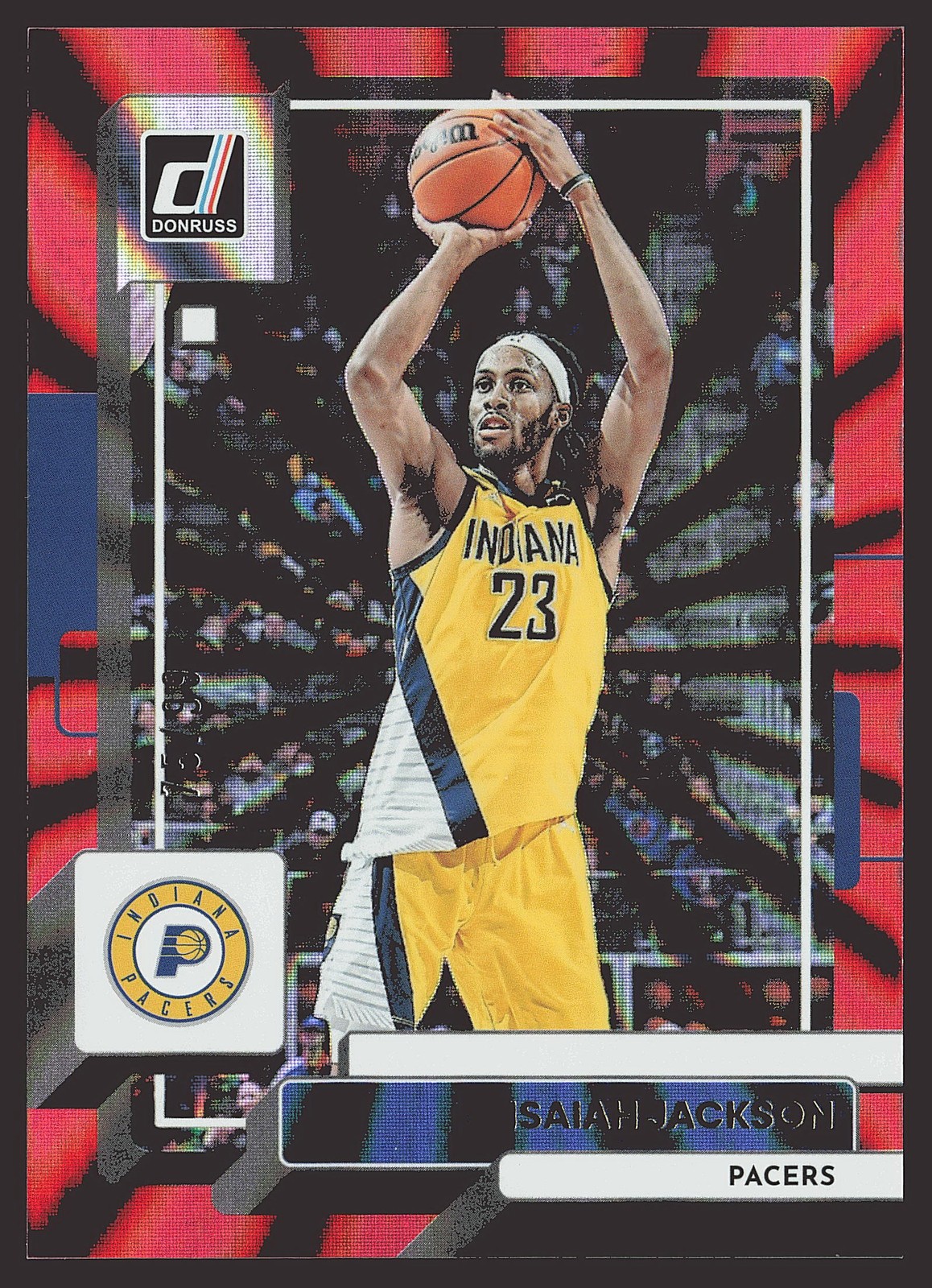 2022-23 Donruss #52 Isaiah Jackson Holo Laser Red #/99 SN