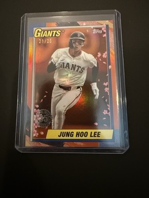 Jung Hoo Lee 2025 Topps Update Japan Edition Cherry Blossom Orange 21/25