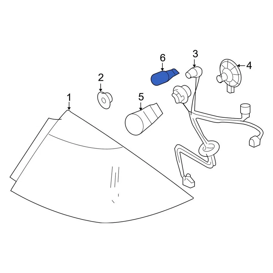 For Mercury Sable 2000-2009 Mercury E6DZ13466B Center High Mount Stop Light Bulb - Imagem 2 de 4
