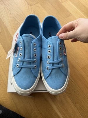   Superga ''2750 JCOT Classic'' Canvas Sneakers   Azure Blue   Gr. 38 NEU