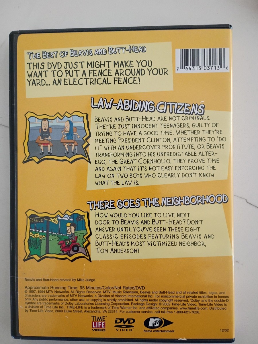 MTV The Best Of Beavis and Butthead DVD Lot 59 Episodes Time Life
