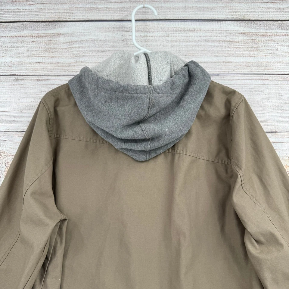 Volcom Warren Full Zip Hooded Jacket Mens Small Brown Gray NEW - Image 4 of 4