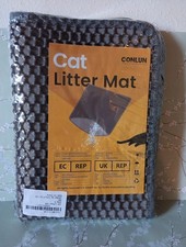 Small Cat Litter Mat In Gray 24 x 17 Inches By CONLUN NEW