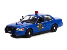 2008 Ford Crown Victoria Police Interceptor Michigan State Police Blue 1:24