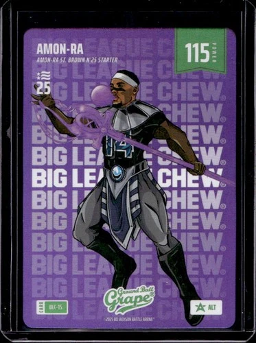 2025 Bo Jackson Battle Arena Amon-Ra St Brown Big League Chew Grape Alt #BLC-15