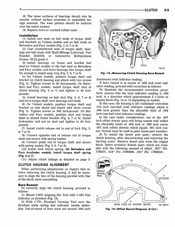 1966 Plymouth Repair Shop Manual 66 Barracuda Valiant Belvedere Satellite Fury - Imagem 2 de 4