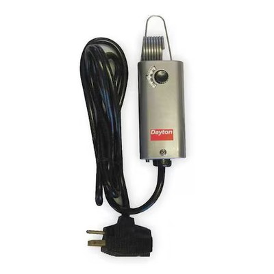 Dayton 2Nnt5 Portable Heating Thermostat W/ 6Ft L Cord, Heat Only, 35 To